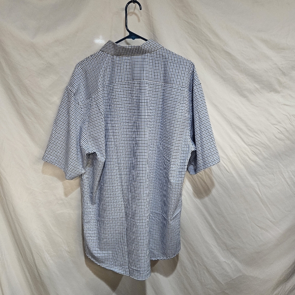 Nautica Men's Slim Fit Stretch Performance S/S Dress Shirt, Blue XXL 18-18.5 - Picture 5 of 11